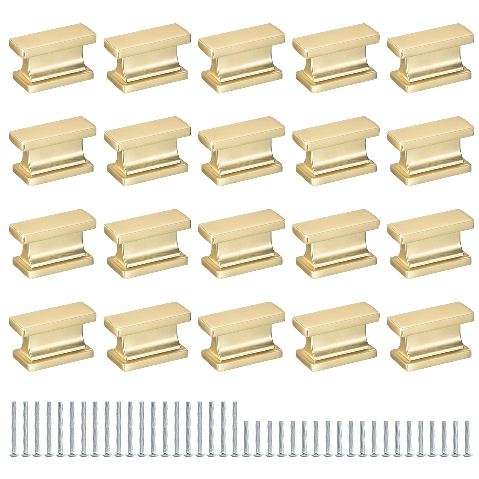 Boutons d'armoire carrés dorés pour rénover facilement vos vieux placards usés