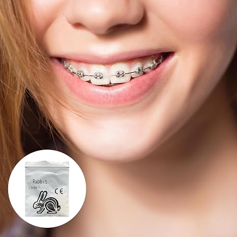 200pcs Orthodontic Elastic Bands,Rabbit 3/16