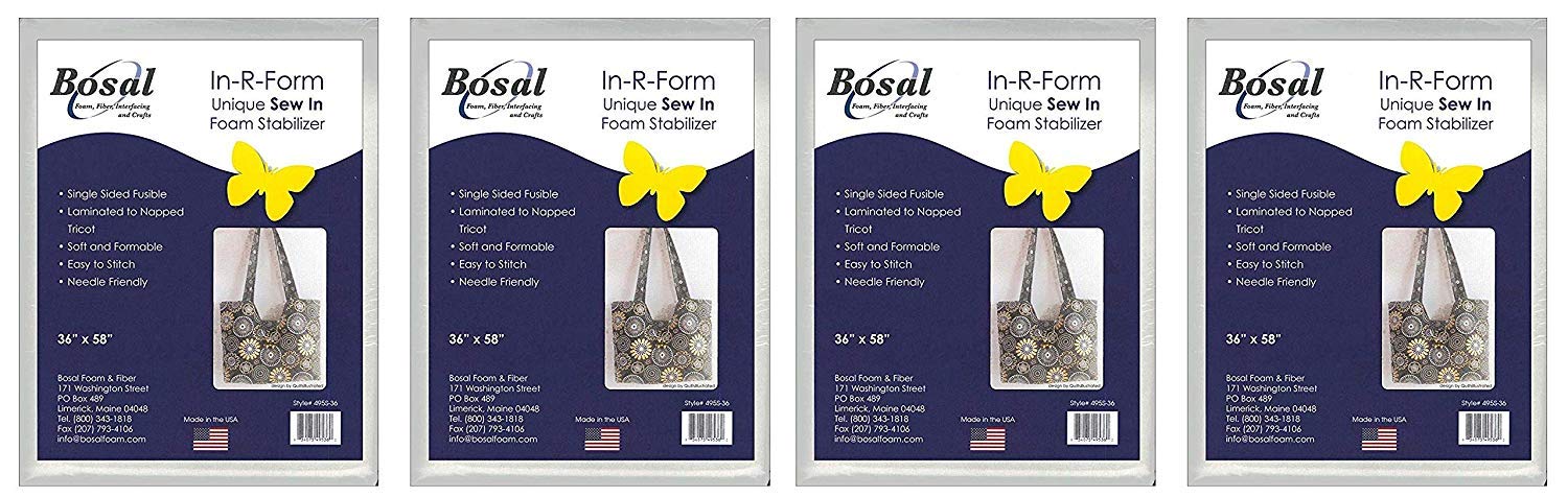Stabilisateur en mousse unilatérale Bosal R-Form entoilage thermocollant lot de 4