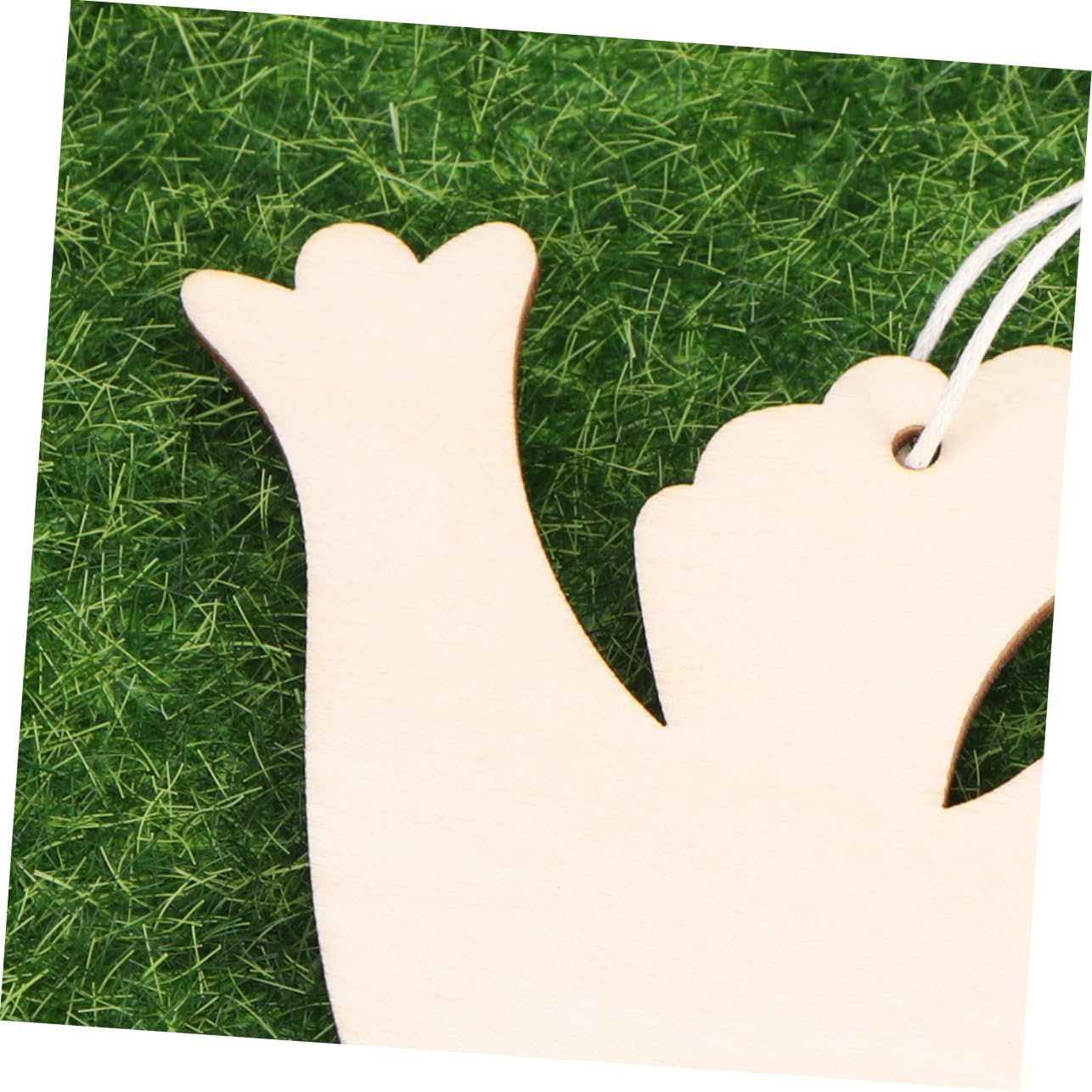 10pcs Xmas Wooden Bird Hanging Ornament for Door DIY Craft