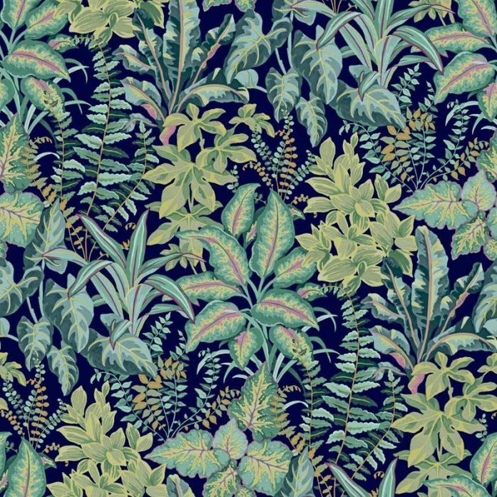 Grandeco Teal Life Calathea Wallpaper 167103 - Tropical Jungle Foliage Palm Leaf