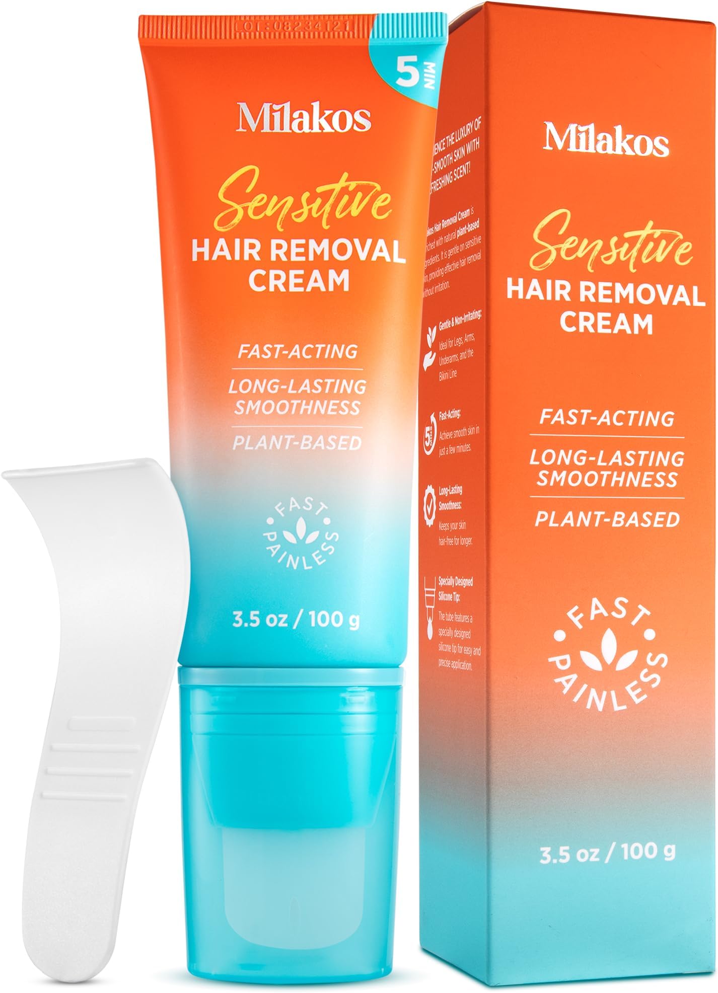 Hair Removal Cream for Women & Men, Depilatory Cream for Bikini Pubic (Pack of 1)
