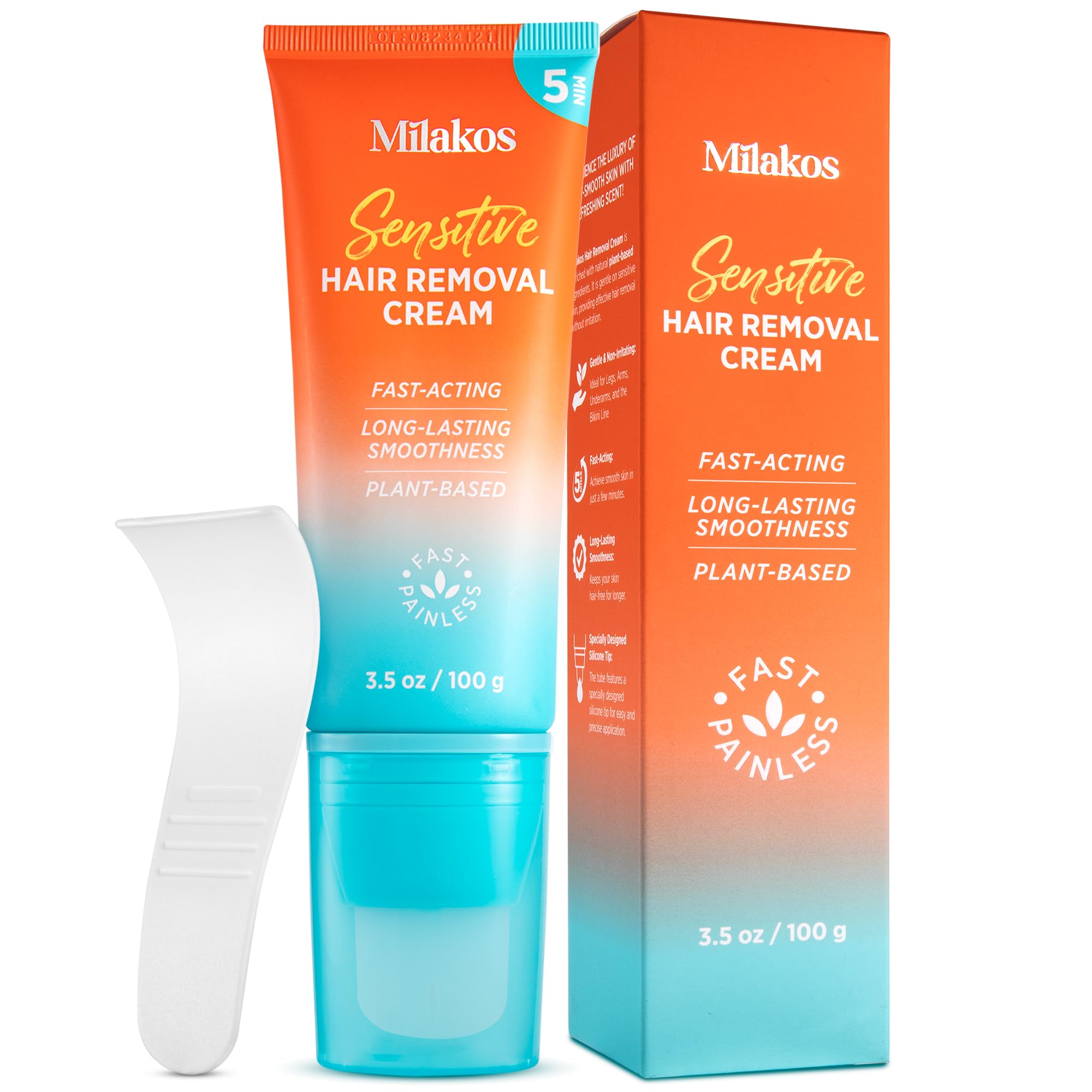 Hair Removal Cream for Women & Men, Depilatory Cream for Bikini Pubic (Pack of 1)