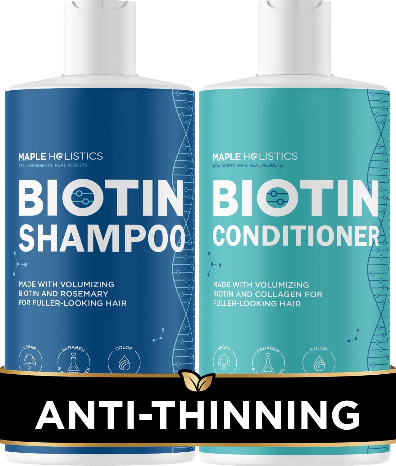 �️ Rosemary and Biotin Shampoo for Thinning Hair - Vegan Volumizing Shampoo for Fine Hair with B Vitamins Argan Oil & Te — beauty deal on Shopping With Noya