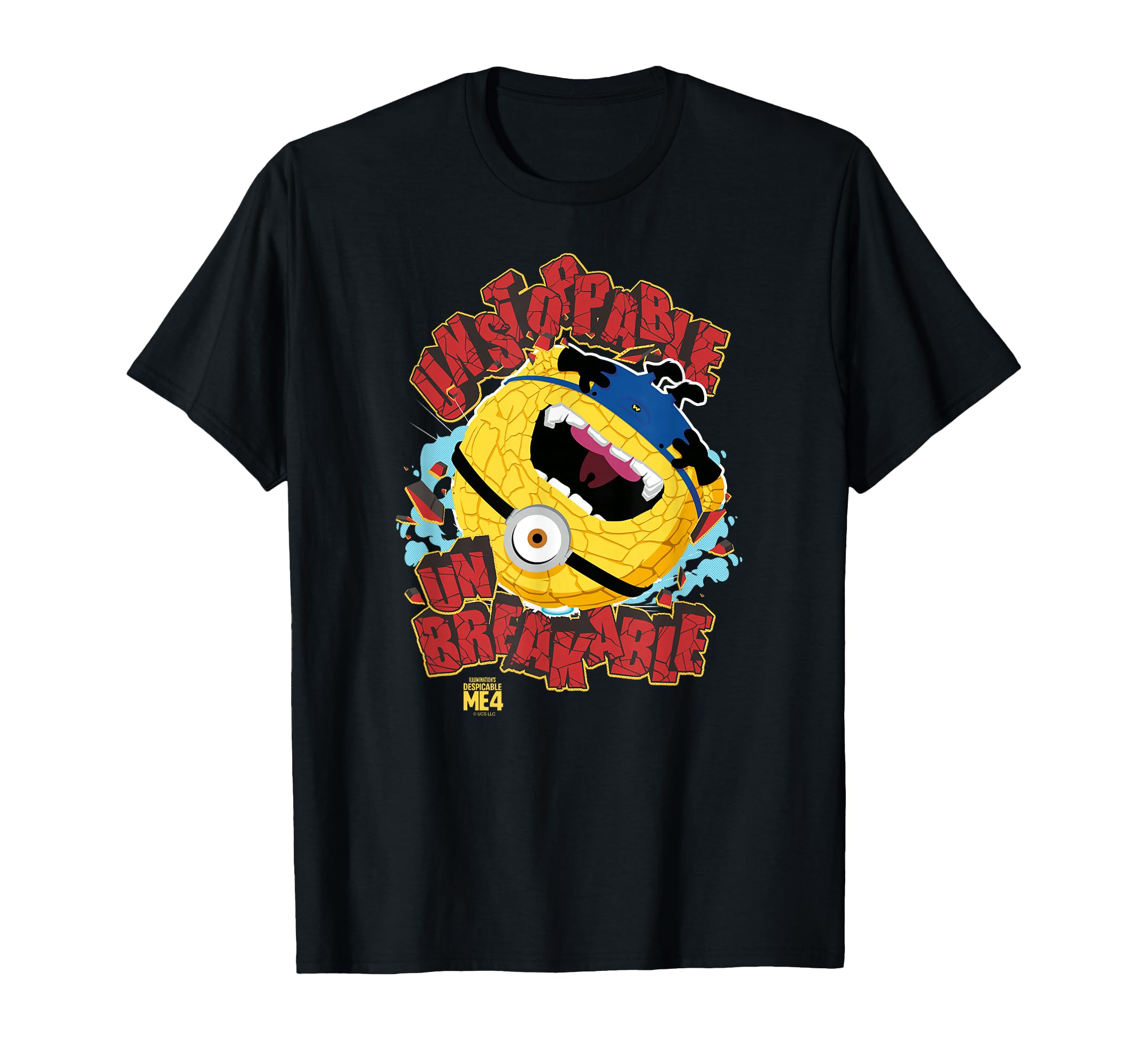 Minions Despicable Me 4 Unstoppable Unbreakable Minion T-Shirt