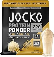 Vista 19 de Jocko Fuel Mölk Proteína de suero en polvo 22g Mezcla baja en azúcares de fruta del monje - Recuperación y crecimiento muscular, el embalaje puede