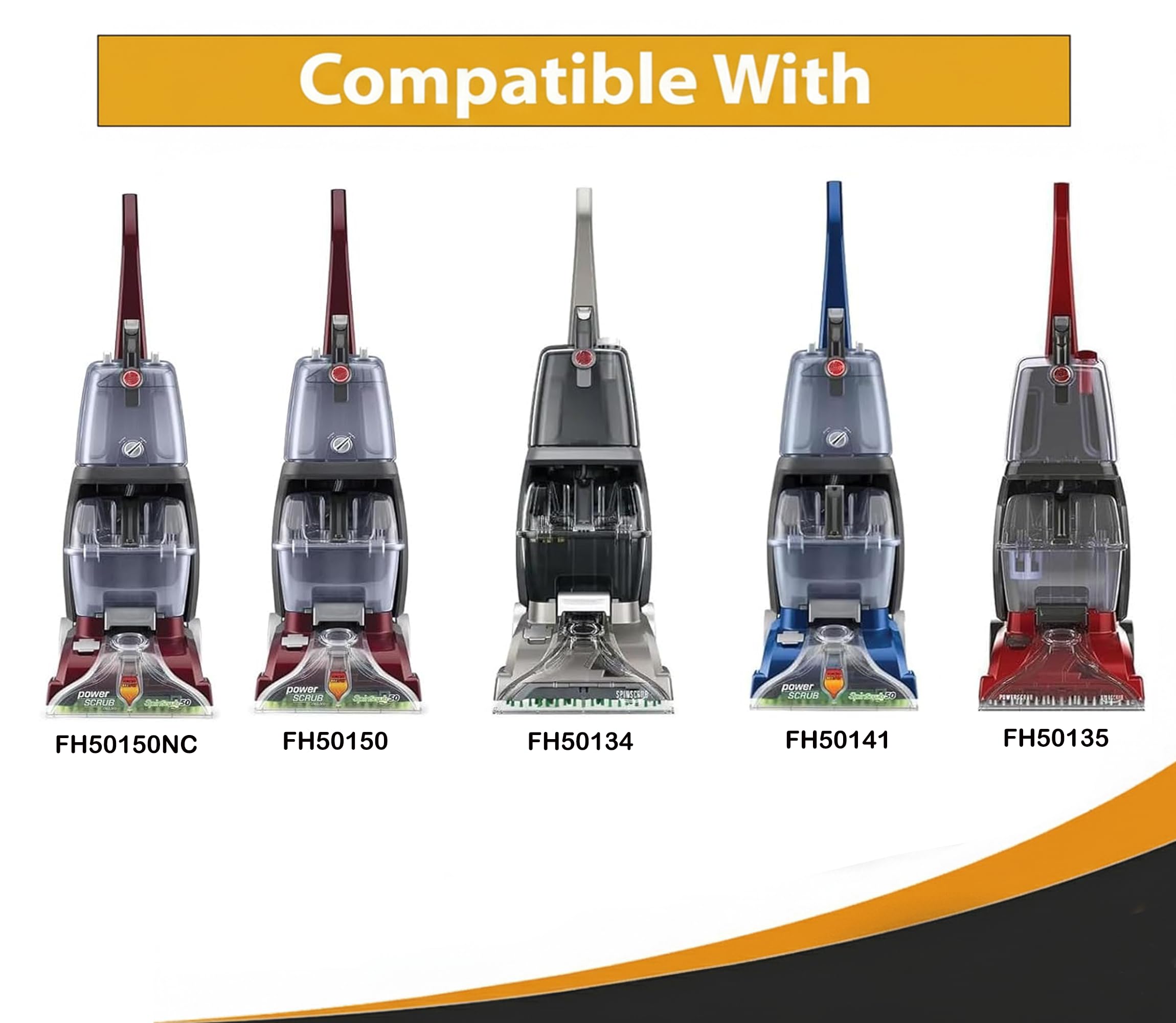Pezzo di ricambio per Hoover FH50150NC Power Scrub Deluxe Carpet Cleaner Block Gruppo con 2 filtri serbatoio # Confronta con la parte 440003857