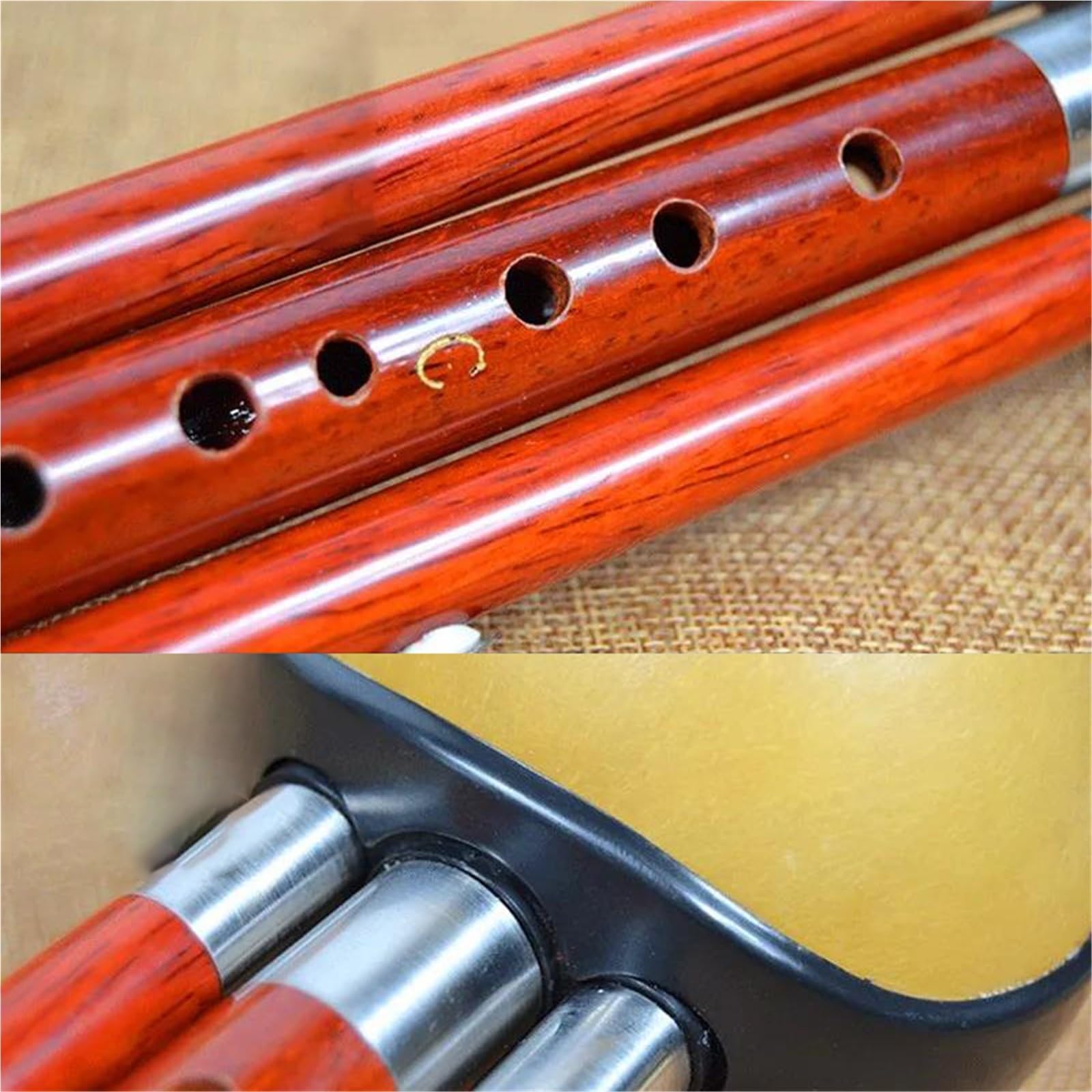 Instrumento De Flauta Hulusi Pipa De Ébano/palisandro Flauta Hulusi Profesional De Tres Tonos Flauta De Calabaza Flauta A Prueba De Golpes Hulusi(Rosewood,C)