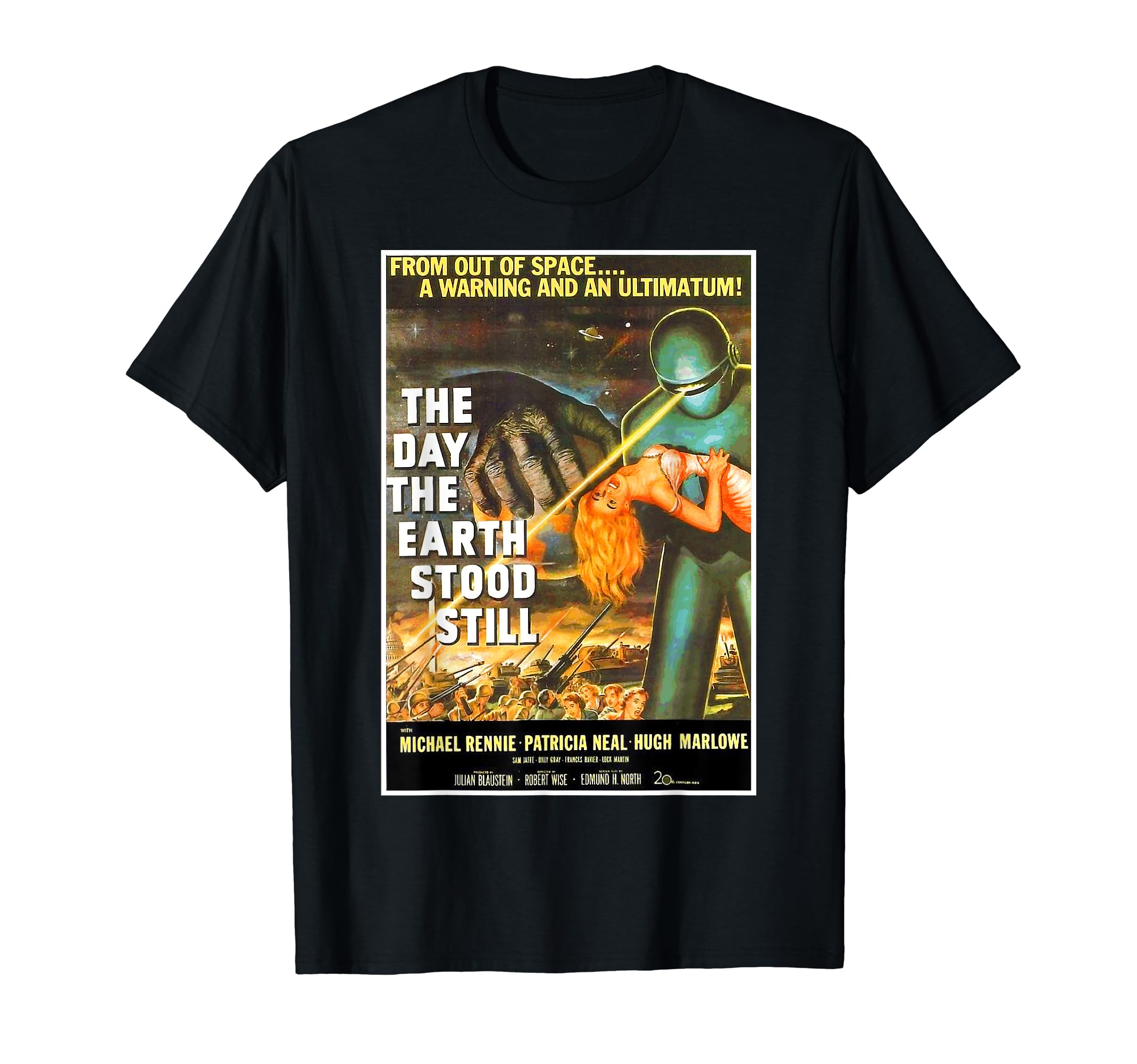 DODOSci Fi Robot Halloween Earth Invasion Science Fiction Space T-Shirt