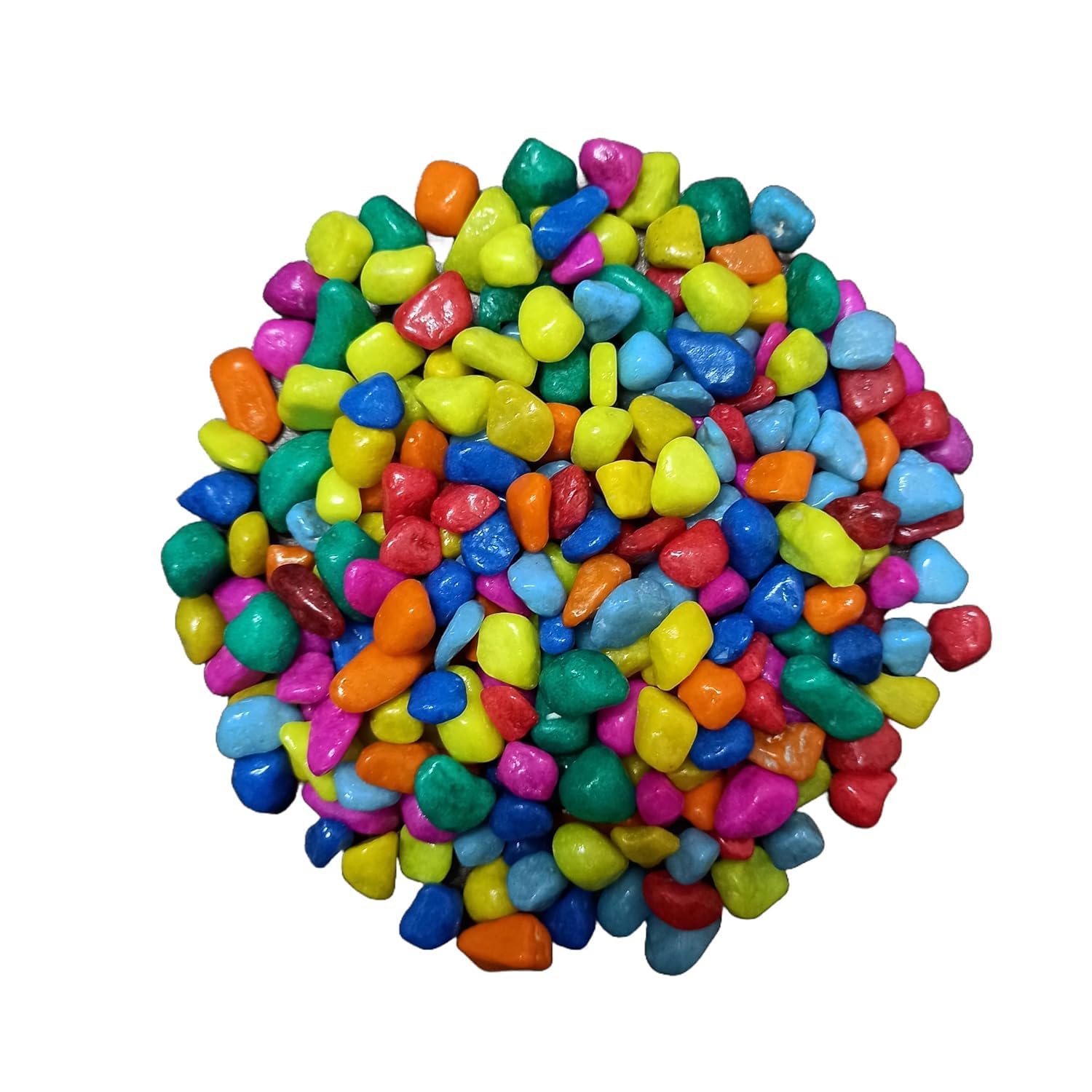 Colourful Decorative Pebble Stones, Multicolour, Small Gravel Rocks for Aquarium, Garden, and Vase Filler (1 KG)-image-35