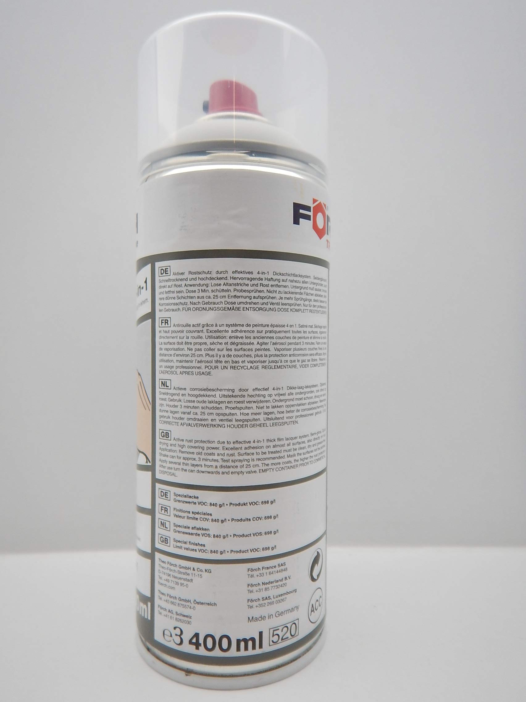 FORCH 4 in 1 Scania WEIß Weiss LKW Truck DICKSCHICHTLACK Lack Spray SPRAYDOSE 400ML (3)