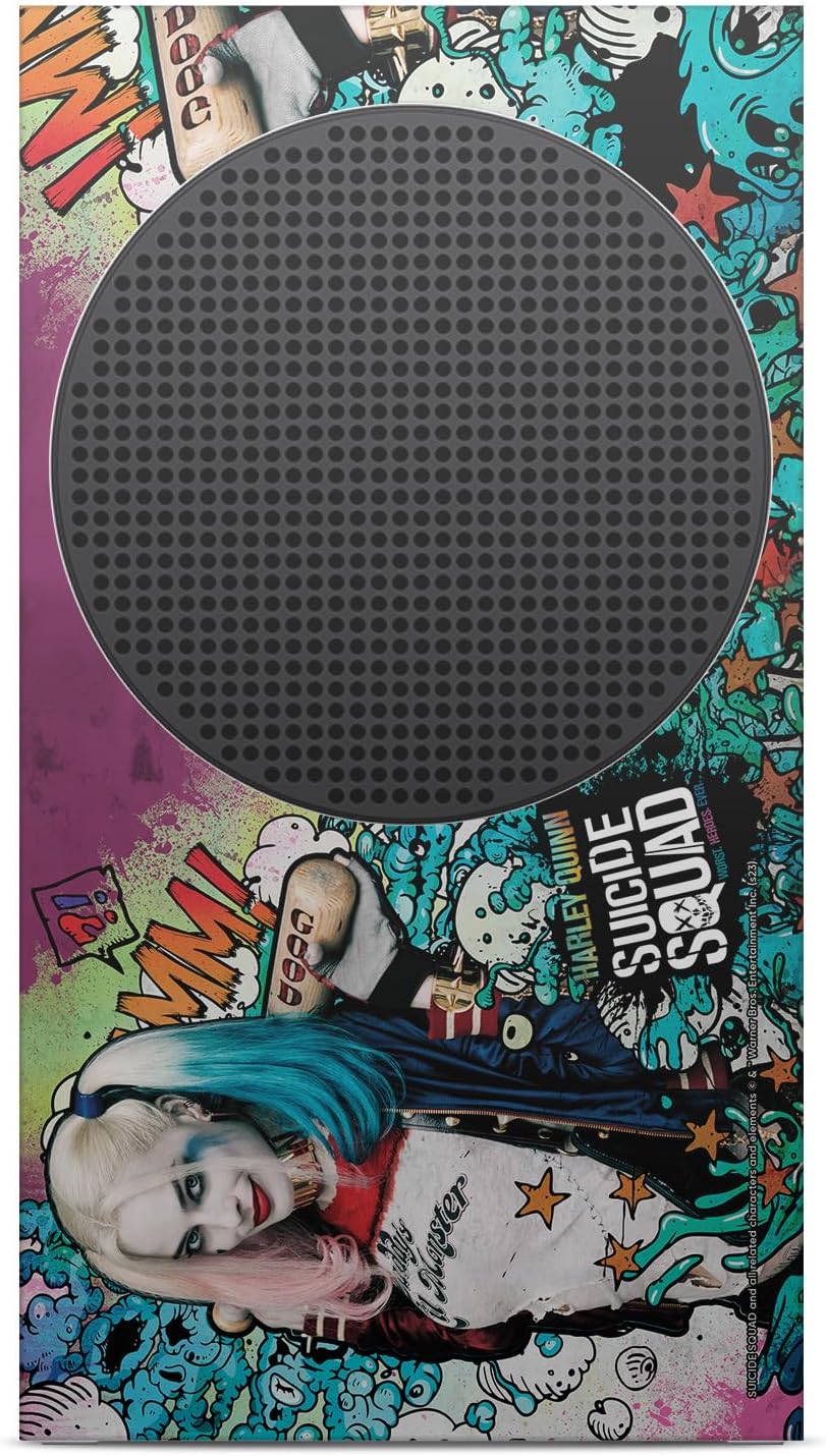 Head Case Designs Officially Licensed Suicide Squad 2016 Harley Quinn Poster Graphics Vinyl Sticker Gaming Skin Decal Cover Compatible With Xbox Series S Console and Controller Bundle