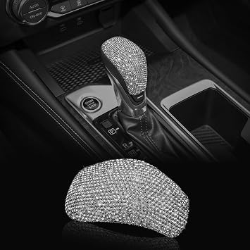 CONGCONG Gear Shift Knob Cover Trim car Interior Accessories Crystal Gear Shifter Knob Cover Compatible with Nissan Sentra Altima Kicks 2019 2020 2021 2022 2023.