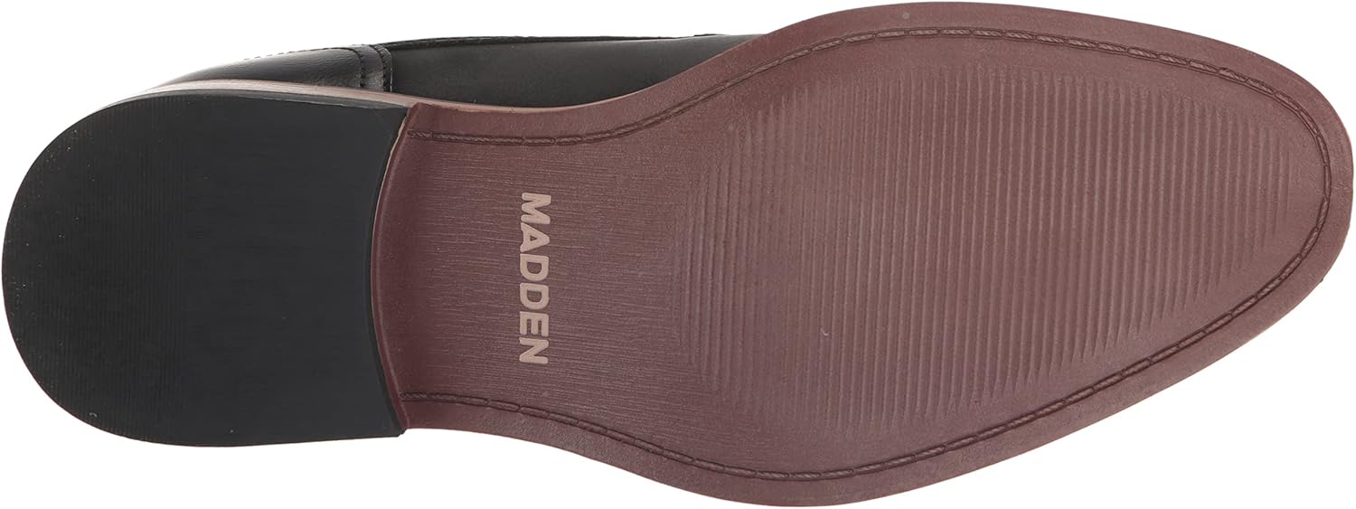 Madden Men's M-Allou Lace-Up Leather Oxford, Black Nubuck, 13 M