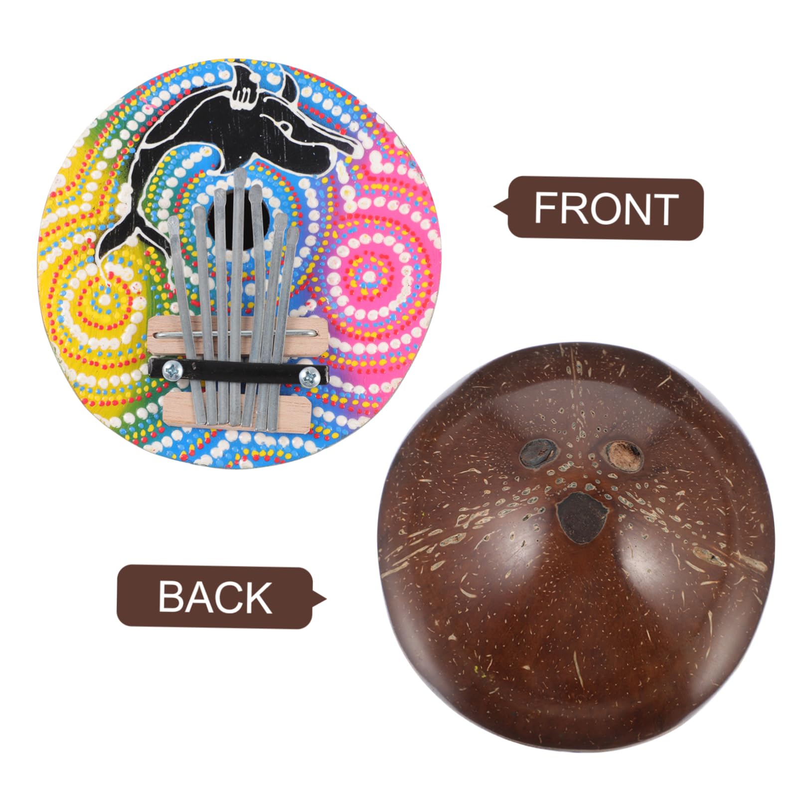 ibasenice 2pièces Kalimba Clés Coquille De Noix De Piano à Doigts Portable Pour Adultes Pour Débutants Et Musiciens Couleurs Aléatoires