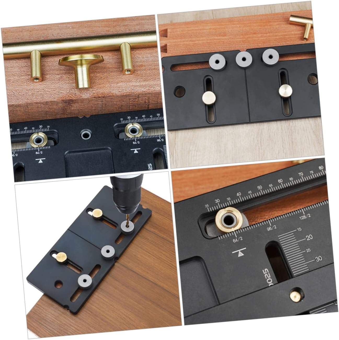 Mipcase Adjustable Cabinet Handle Punching Locator Tool for Precision Punching Assistant for Easy Installation of Door Handles and Furniture Hardware