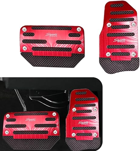 Juego de 2 piezas de decoración para pedal de freno de acelerador de automóvil, accesorios de cubierta de pedal de freno de vehículo de goma de