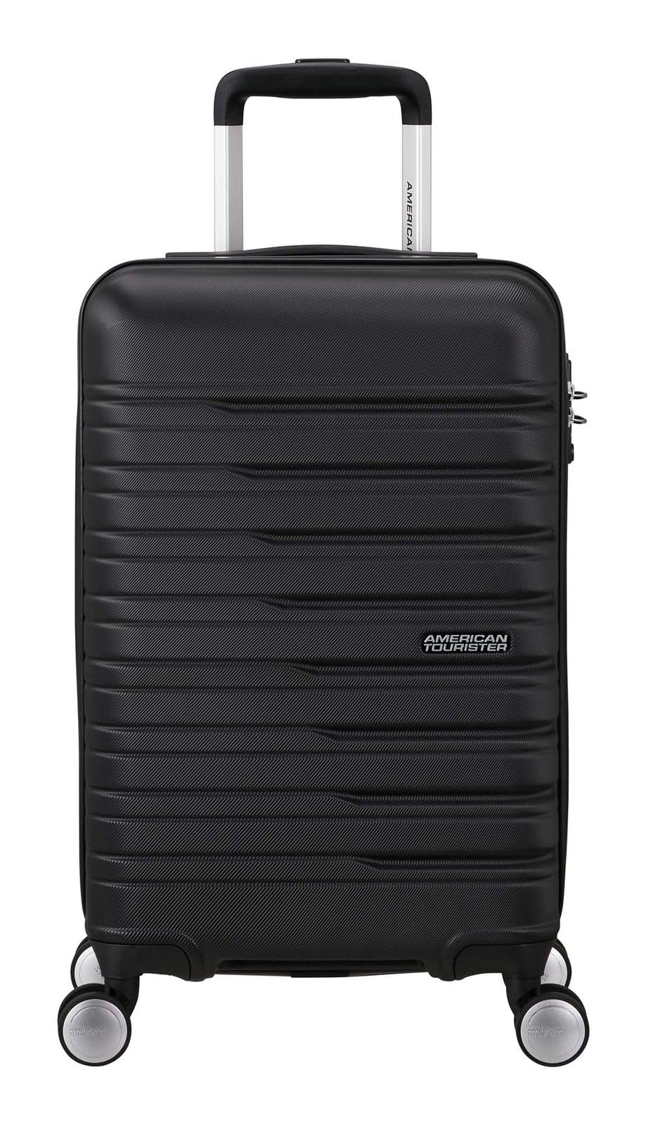 American Tourister Flashline - Spinner S Slim, Handgeck, 55 cm, 34 L, Black (Shadow Black)
