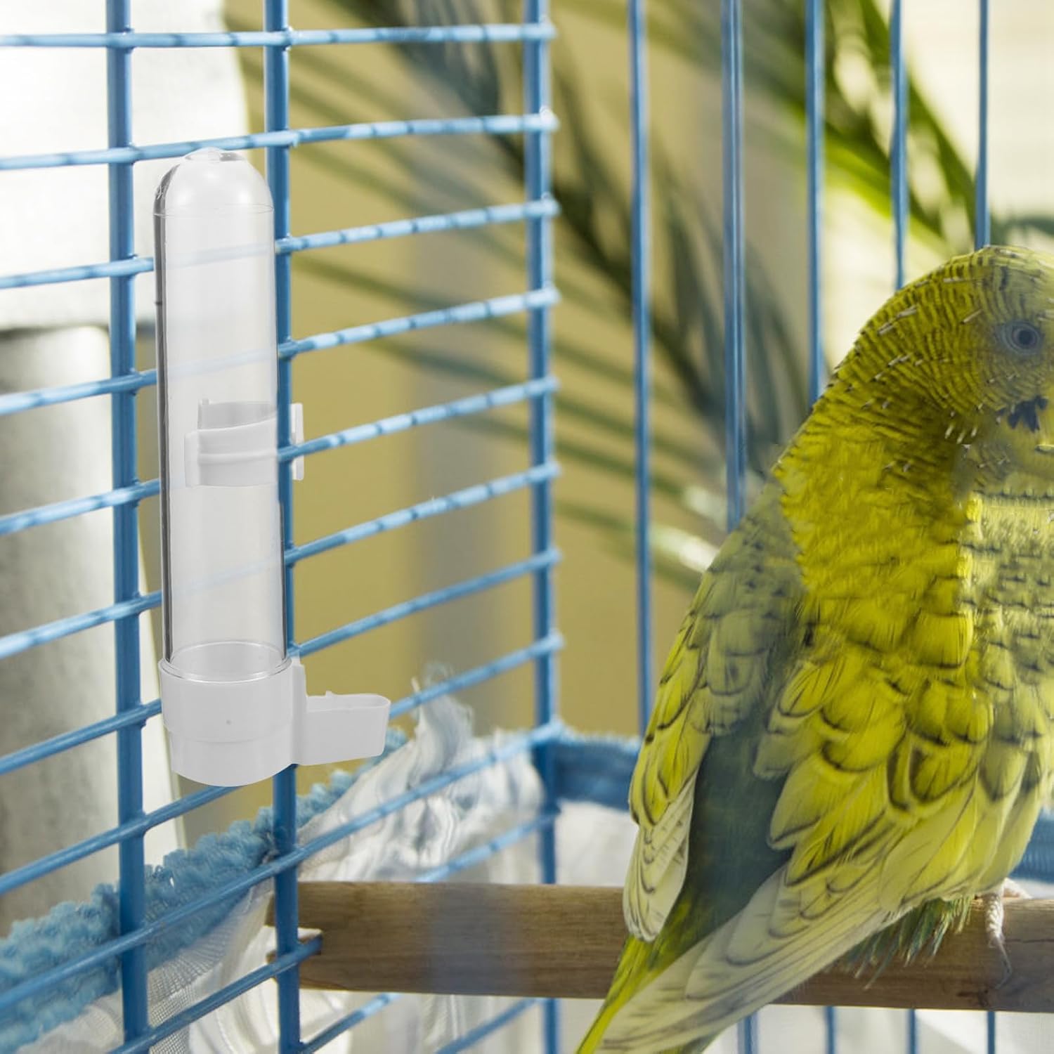 Mikikit 10pcs Automatic Parrot Water Dispenser 120ml Lightweight Pp Plastic Bird Drinking Waterer Easy Installation and Spill Minimizing Design for Bird Cages