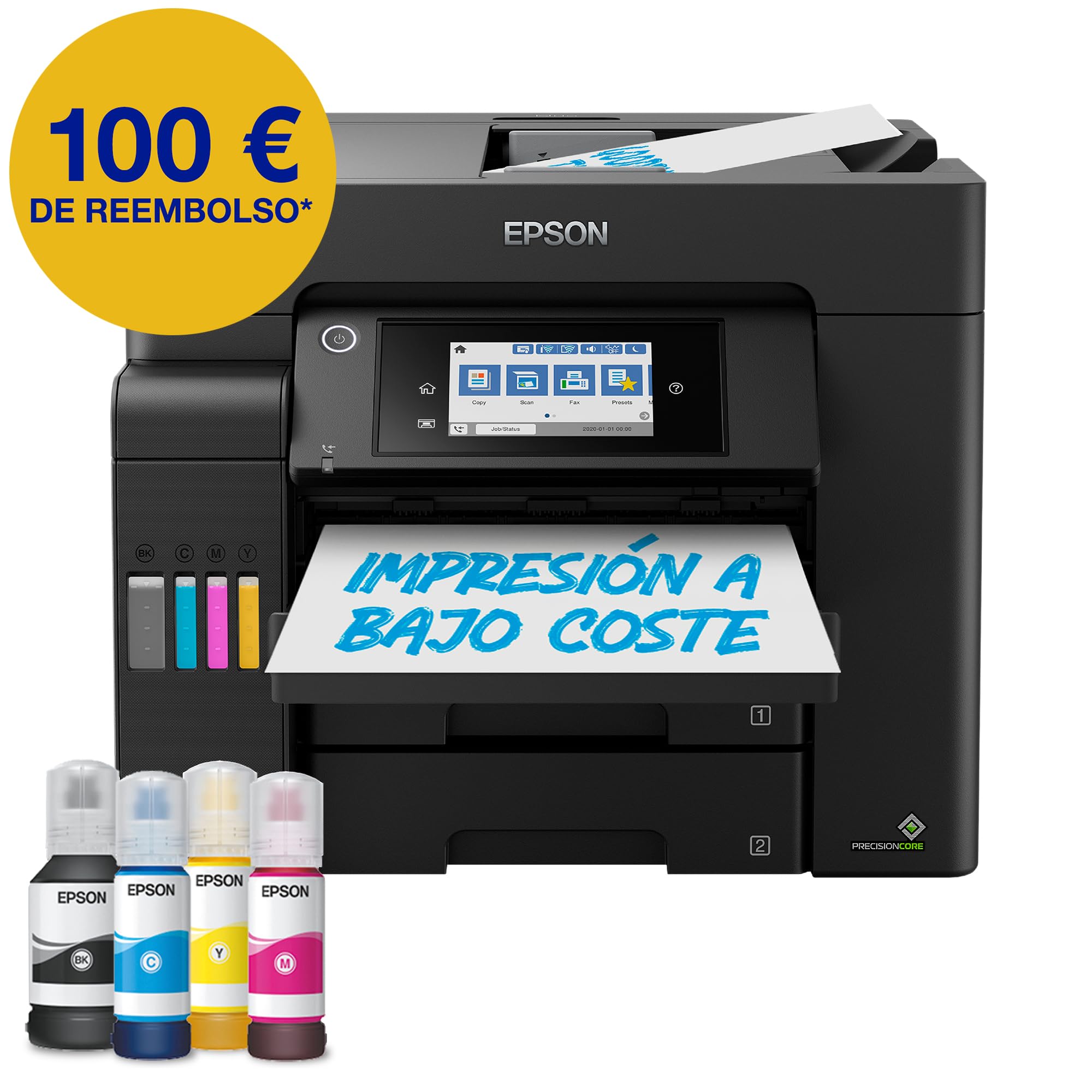 Epson Impresora multifunción EcoTank ET-5805 A4 con depósito de Tinta, conexión Wi-Fi y fax