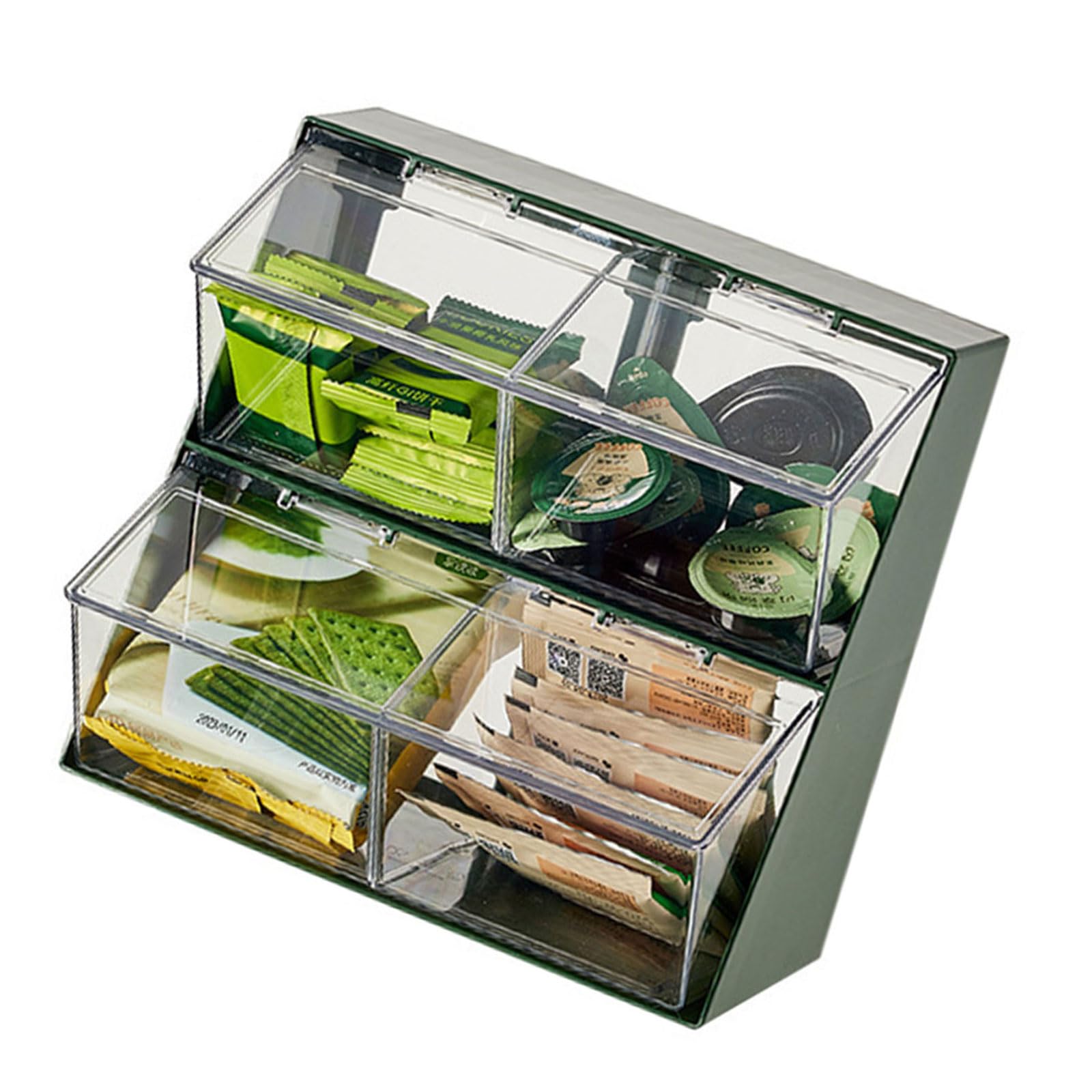 Contenitore per caffè di grande capacità, robusto contenitore portatile per tè, caffè, per piano di lavoro, soluzione salvaspazio da cucina