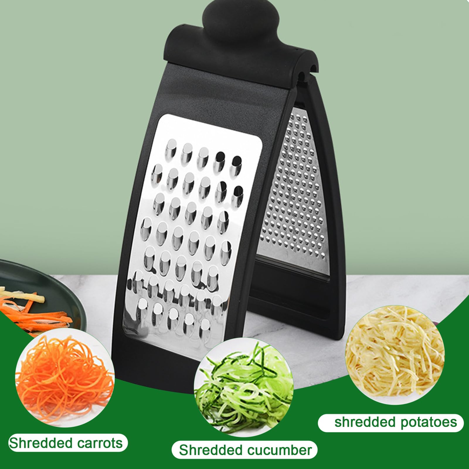Grattugia In Acciaio Inox 24 Cm | Per Formaggio, Verdure, Frutta E Limone