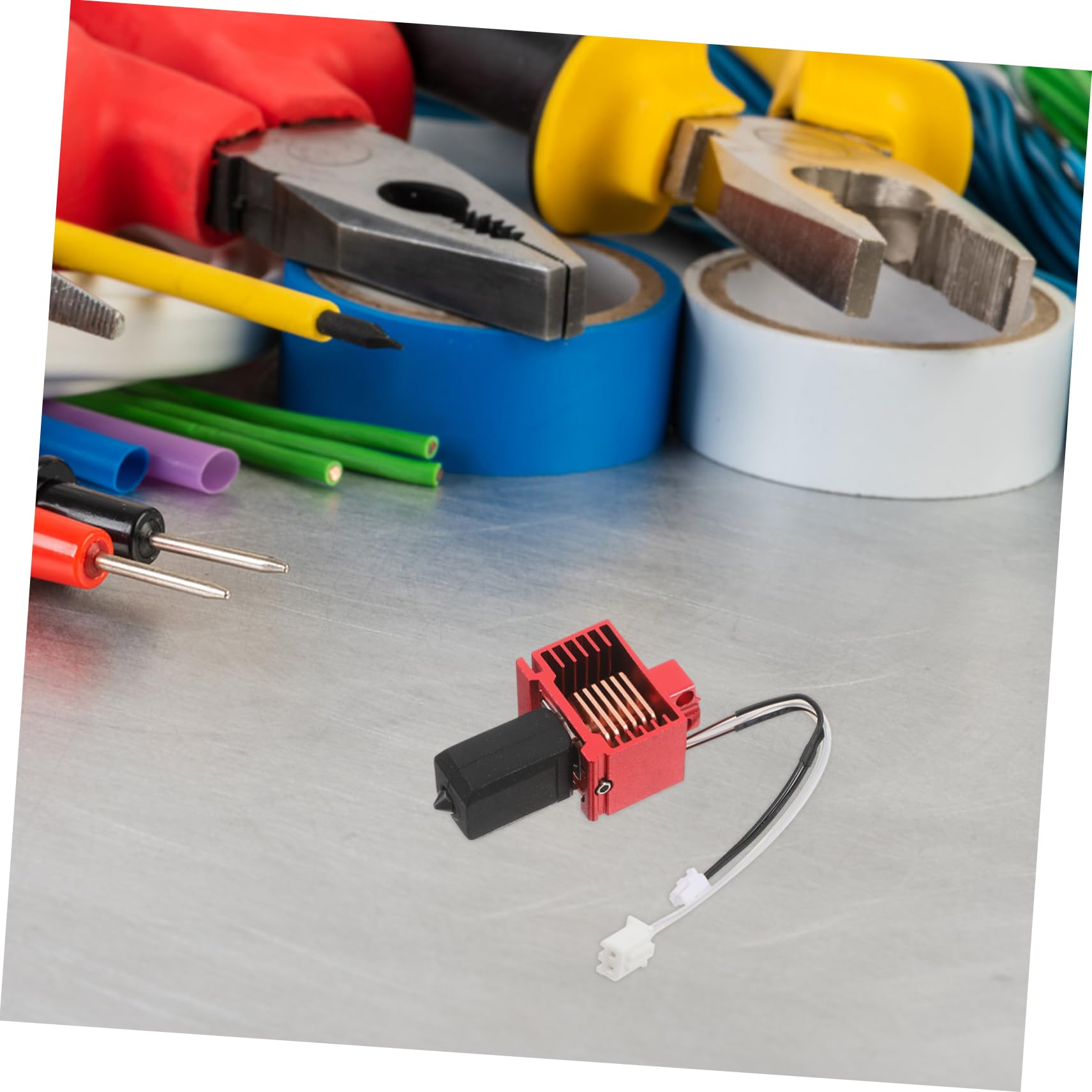 Hotend Bausatz für Labs Carbon, 1 Satz aus Aluminium und Stahl | Rot, mit Austauschbaren Gehärteten Düsen 0, 4mm und 0, 6mm, Passend für 3d-drucker