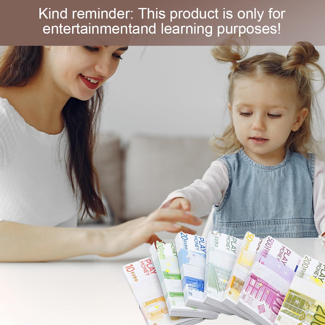 86 Piezas Billetes y Monedas de Euro de Juguete, Dinero Falso para Niños, Accesorios de Juego de Rol para Fiestas y Miniaturas
