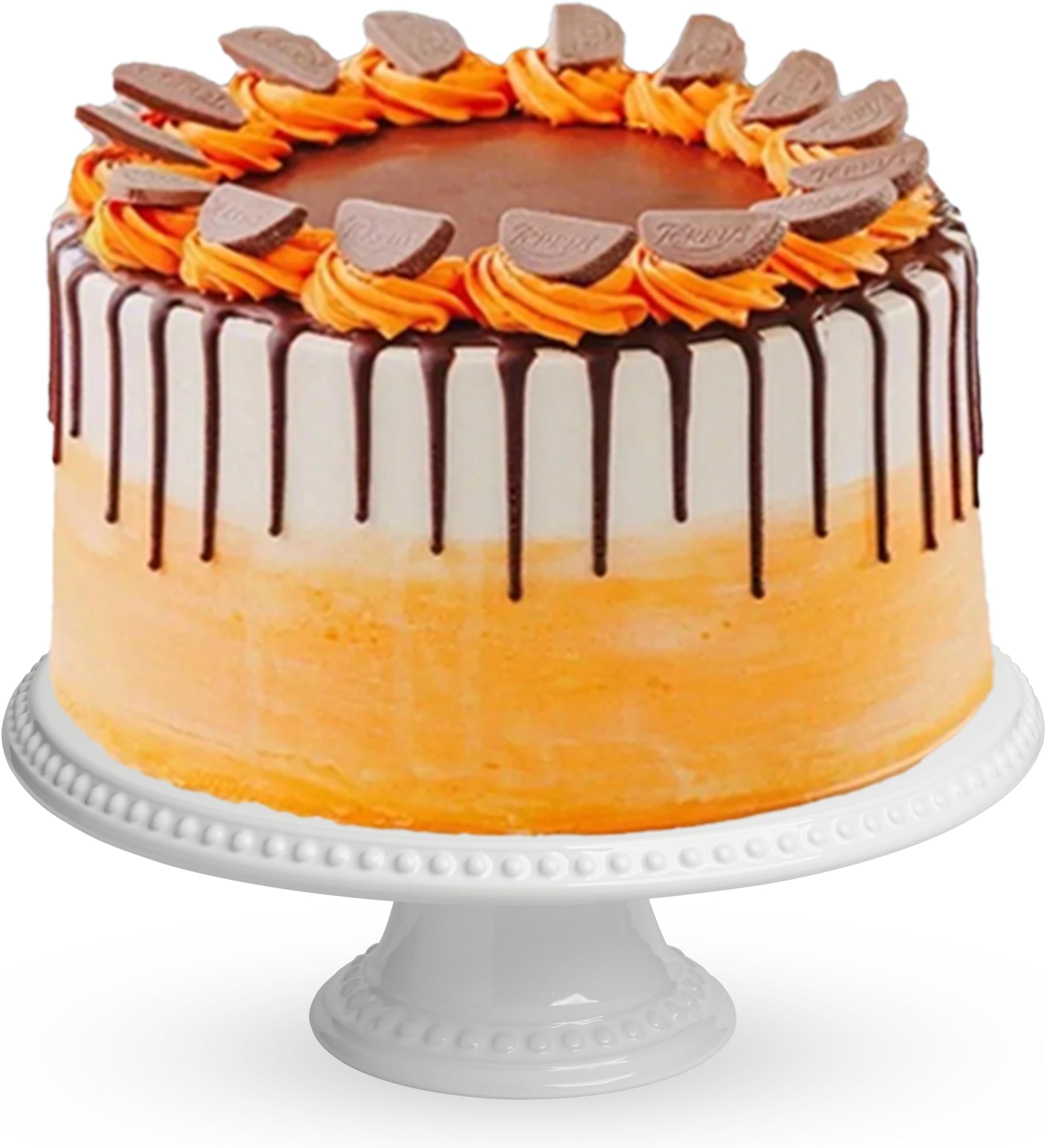 Patisserie Valerie Chocolate Orange Birthday Cake 6" - Fresh Cakes For Delivery - Vegetarian, Alcohol Free, Halal Friendly - 14 Portions
