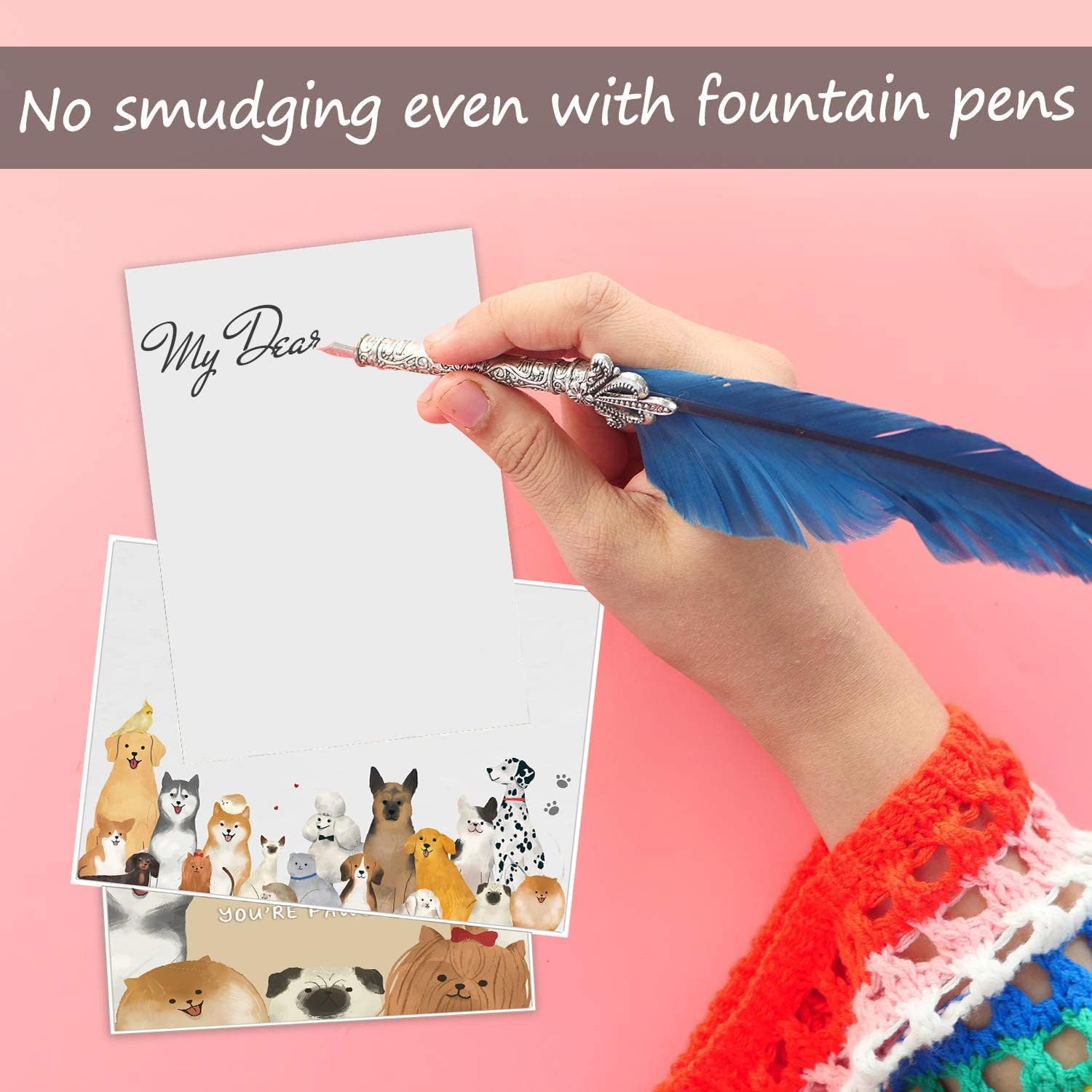 48 Dog Thank You Card Set, Dog Pun Note Cards Pack with Envelopes, Puppy Greeting Notecards Bulk, Cute Boxed Assortment Quip Cards for Gratitude, Recognition, Appreciation, 4 x 6 in - Image 6