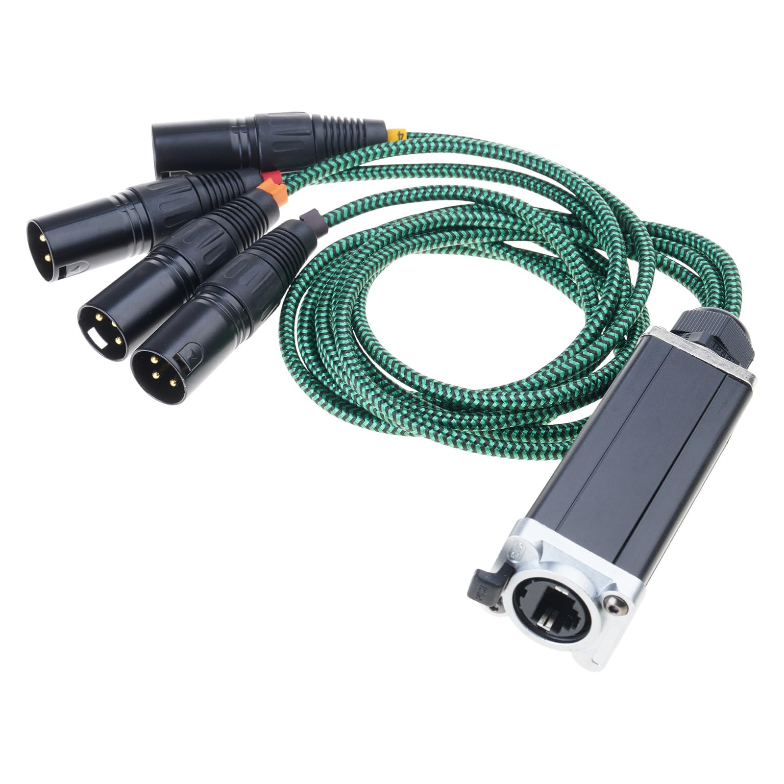 Comodo cavo Snake per collegare connettore Ethernet Cat5 / Cat6 per dal e registrazione in chiesa