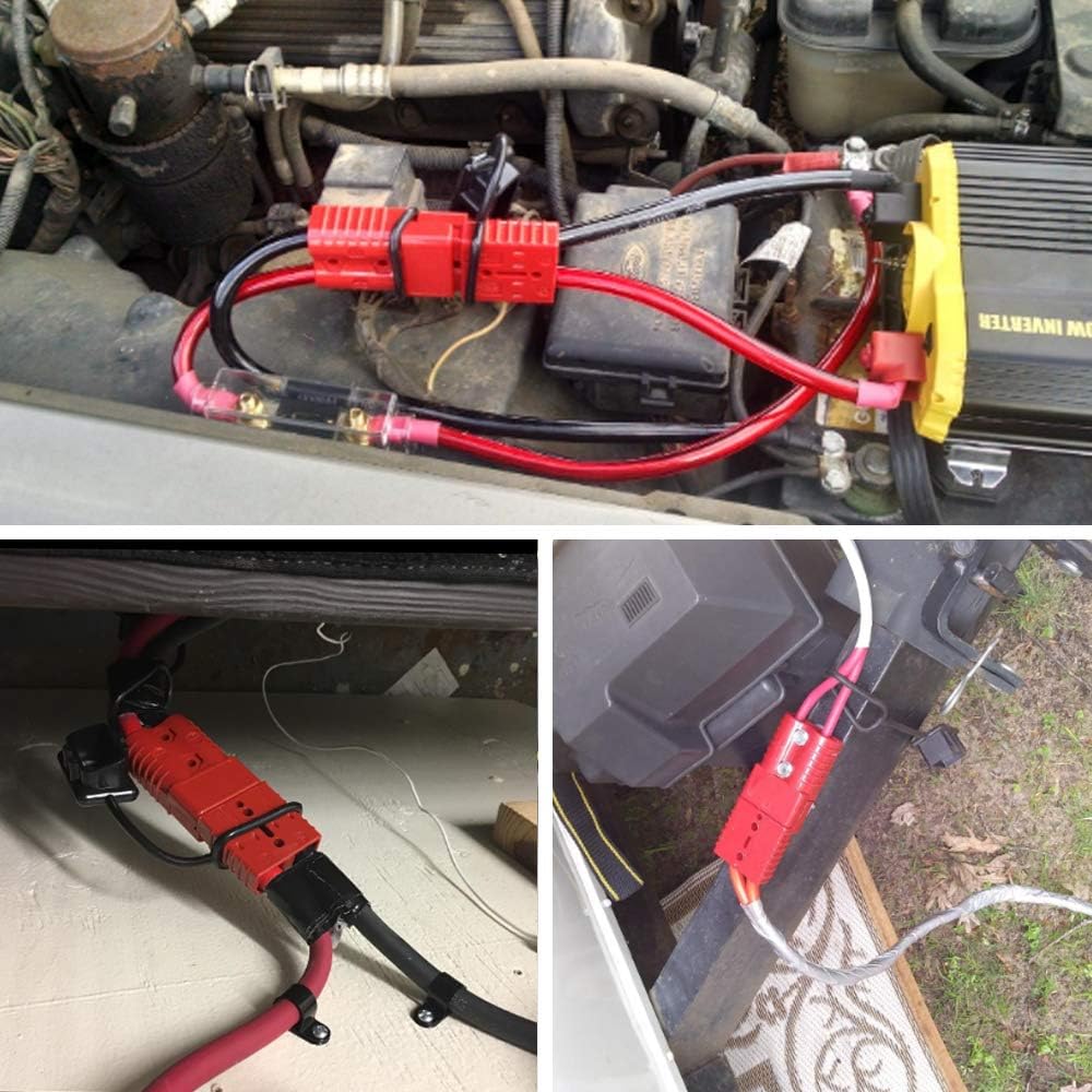 RUGCEL WINCH Universal 2-4 AWG 350A Battery Connect Quick Connector Plug for 12V Winch Trailer Driver Electrical Devices
