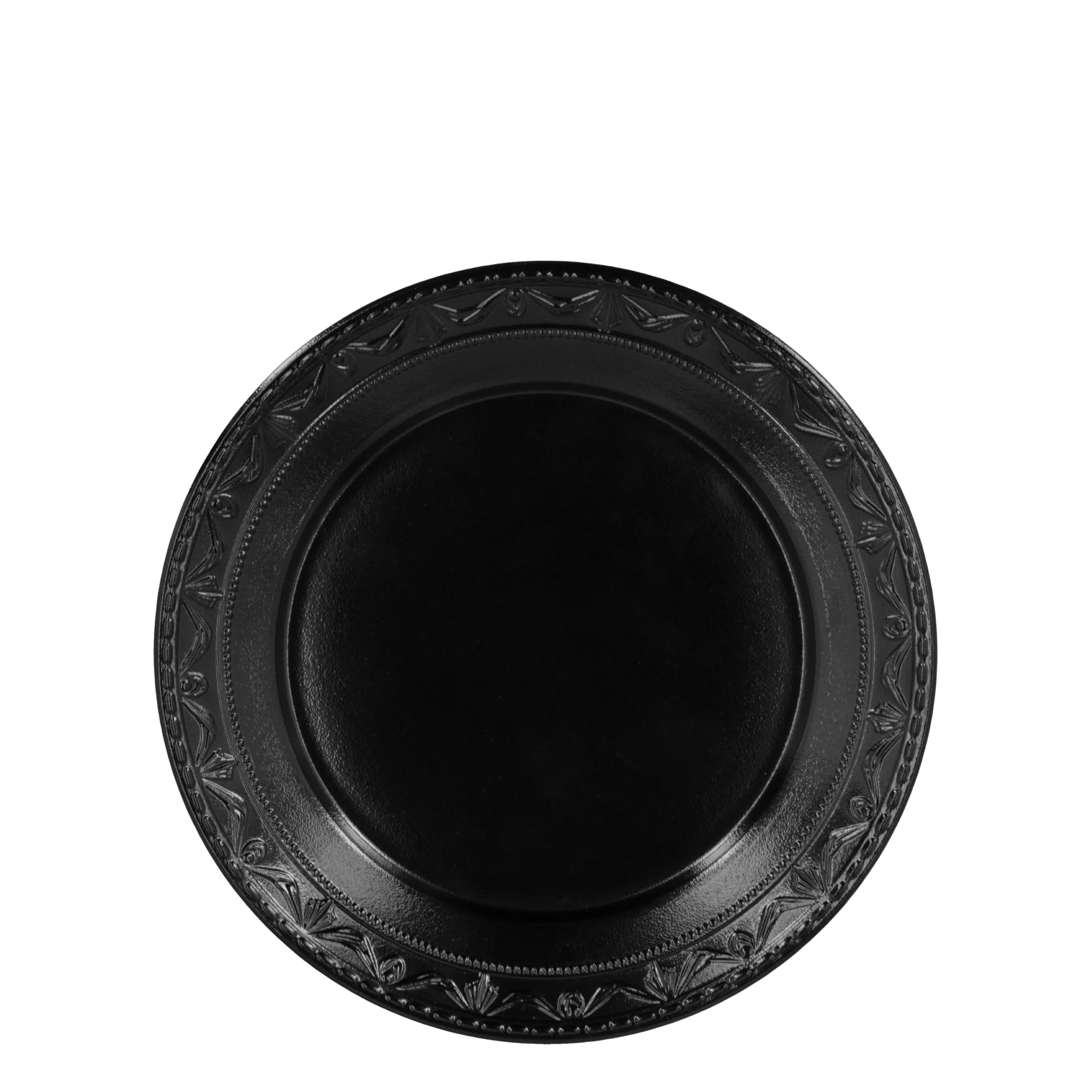 KPM Berlin KURLAND NOIR Duo-Set 8-teilig aus Bechern 350ml, Bowls 700ml, kleinen 20cm und großen Tellern 26cm handmade, matt-glänzend schwarz im Geschenkkarton