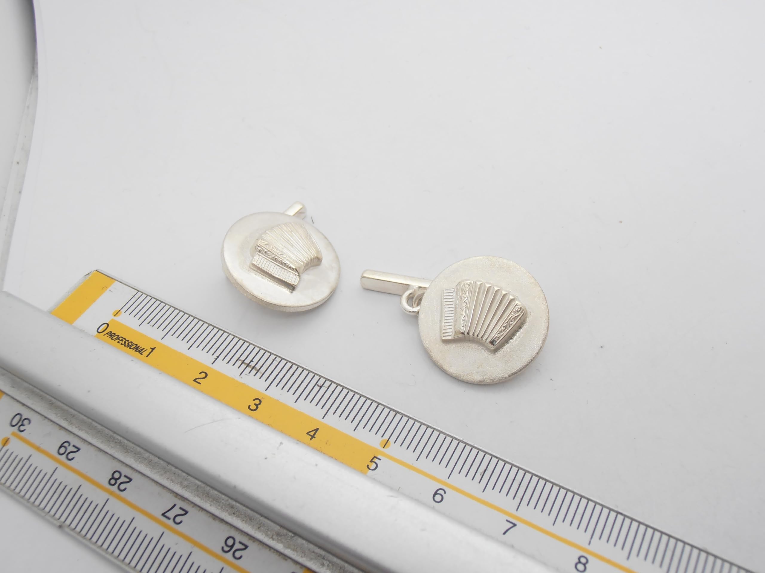 Fisarmonica : Gemelli in Argento 925 - Strumento Musicale - Musicista - Musica