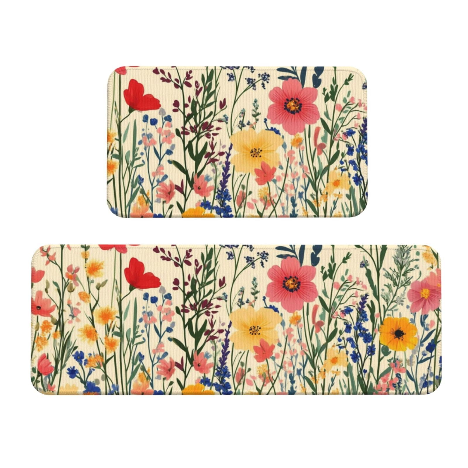 Tapetes de cocina para el suelo con flores decorativas que llenan de vida tu hogar