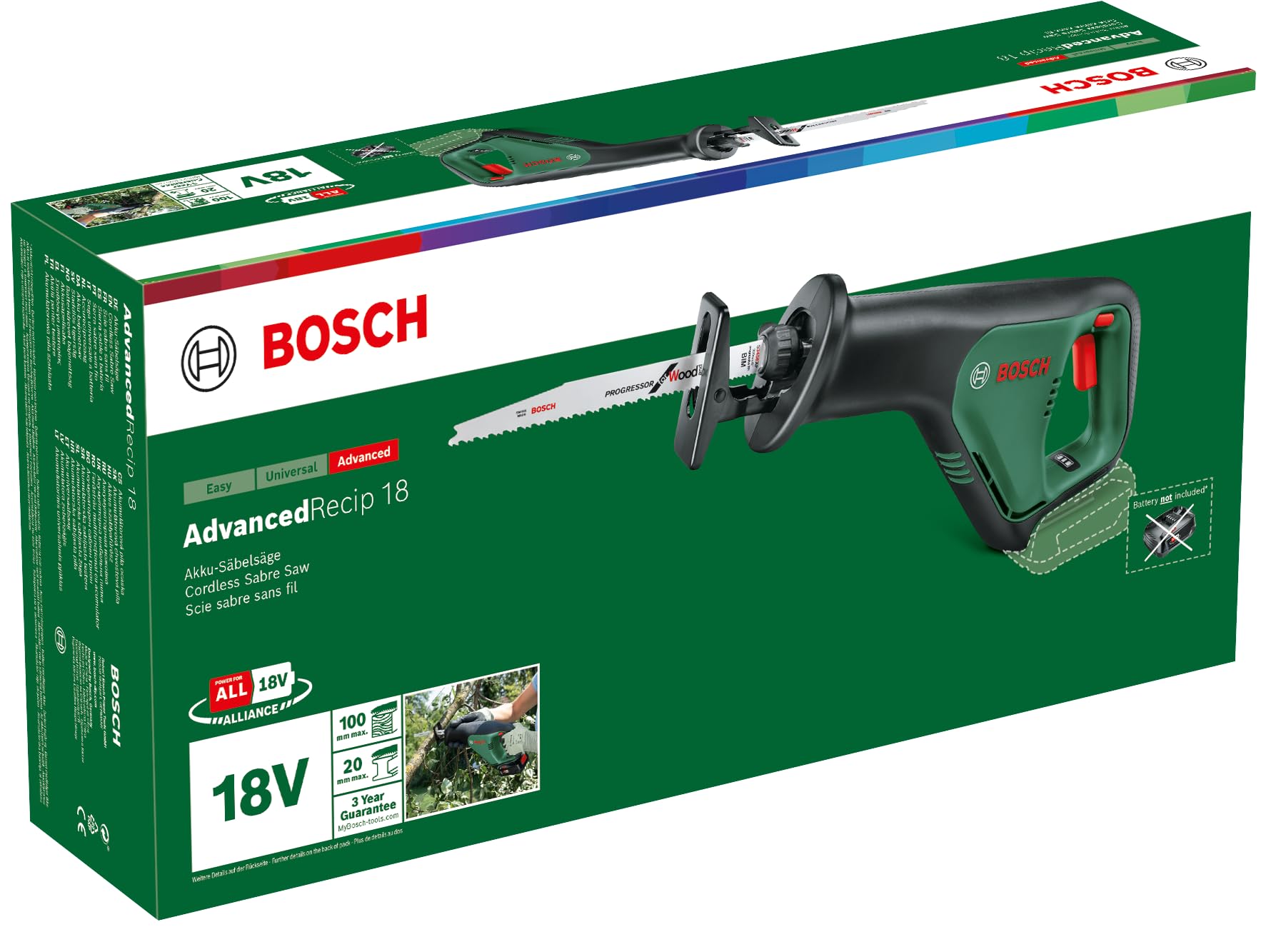 Bosch PSA 18V-200 Akülü Panter Testere Solo