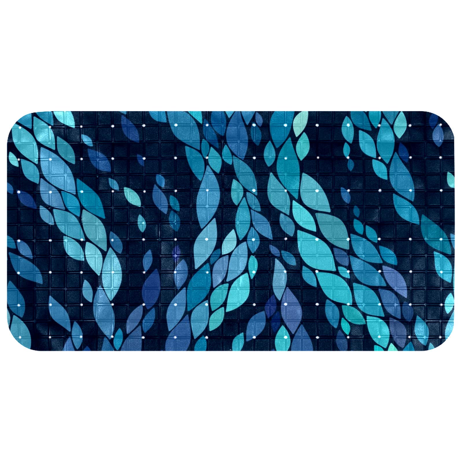 Tapis de bain pour bébé et enfant antidérapant ondulé abstrait 37.5x68.5 cm
