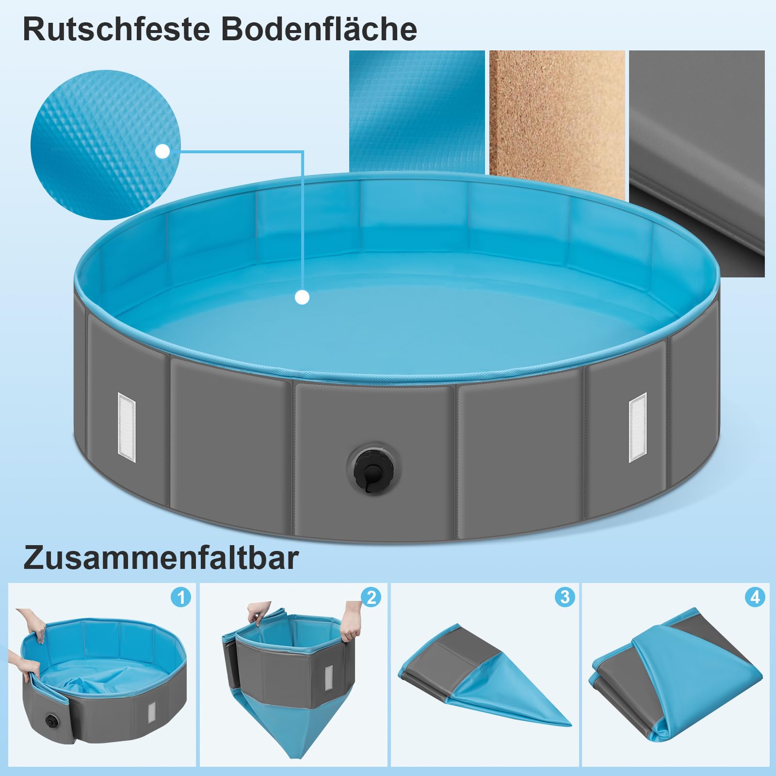 Hundepool Klein,hundepool 80x20,planschbecken Hund, Produktbild-Vorschau 7