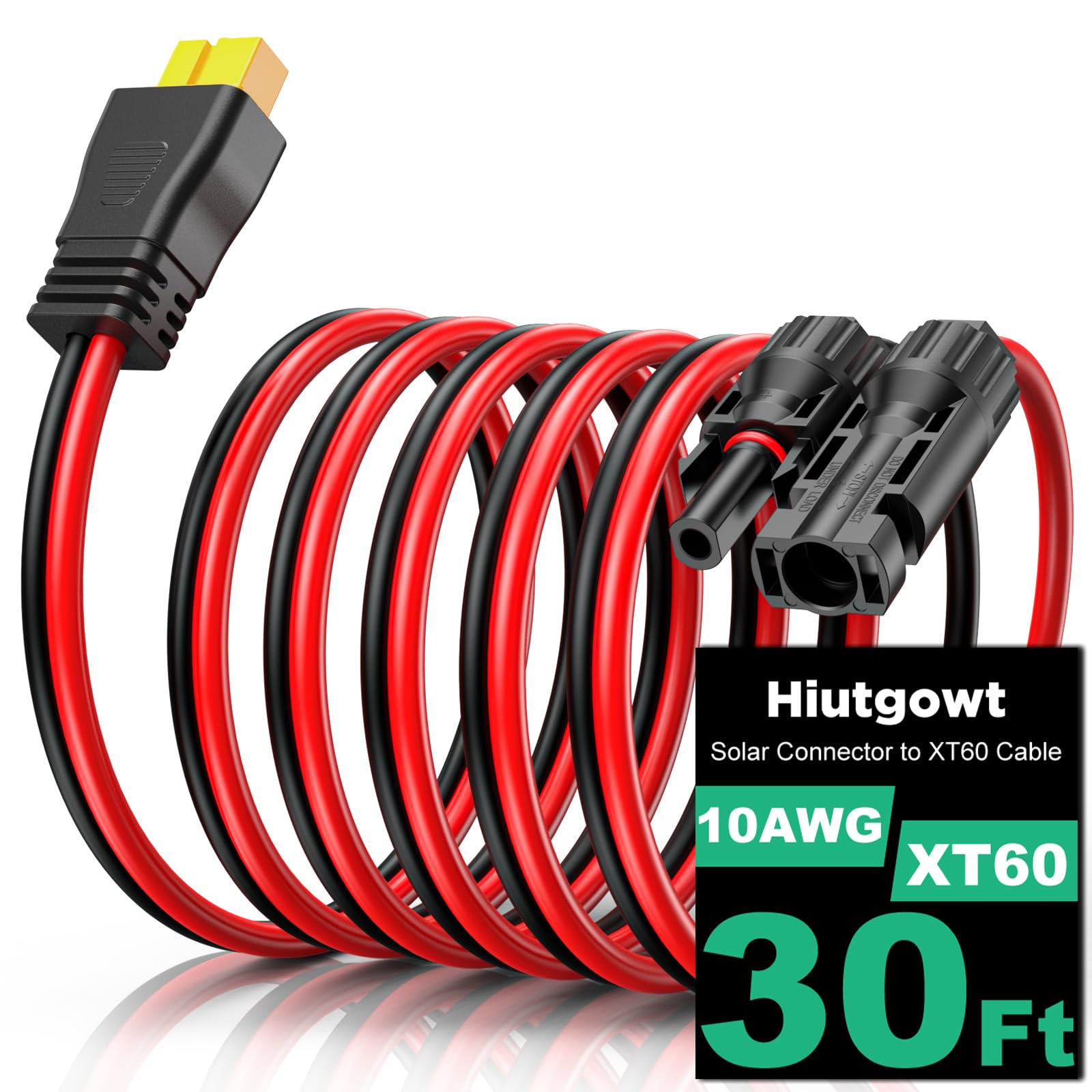 Câble solaire XT60 10 AWG de 9,1 m pour charge de station électrique