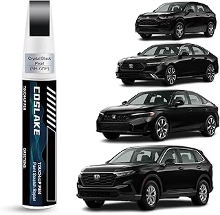 Car Touch Up Paint(Crystal Black Pearl(NH-731P)) for Honda, Car Paint Scratch Repair Kit, Quick & Easy Solution to Repair, 2 in 1 Scratch Remover Pen with Color-Matched