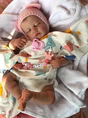 Anano Loulou - Muñecas bebé Reborn realistas de 20 pulgadas, bebé recién nacido con atuendo y accesorios (sábana de bebé multicolor)