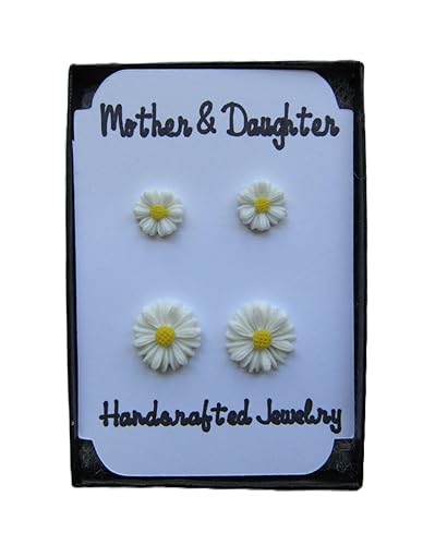 Miniatura 2 de Daisy Studs, Mommy & Me Stud Earrings, Mother and Daughter Daisy Earrings, Spring Earrings, Matching Daisy Earrings, Mom Daughter Jewelry