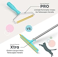 Vista 8 de Uproot Cleaner Xtra Pet Hair Removal Tool: Reusable Carpet Rake with Telescopic 60" Handle - As Powerful as Uproot Cleaner Pro Pet Hair Remover, but