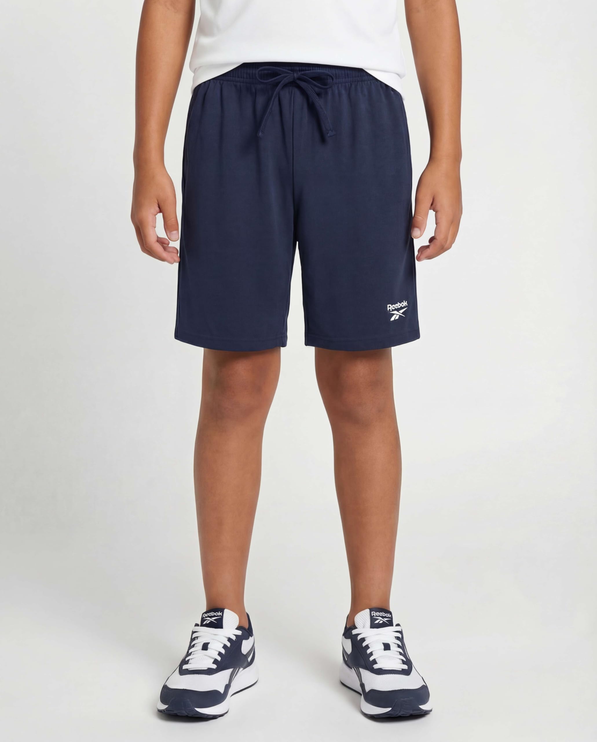 Reebok 4 Pack: Boys' Dry Fit Athletic Shorts - Kids Teens Youth Active Running Basketball Soccer Workout Short Size 6-18 - 2