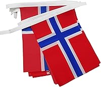 Vista 357 de Guatemala 19.7 ft BUNTING Flag 20 banderas 9'' x 6'' - Banderas de cuerda guatemalteca 5.9 x 8.3 in - AZ FLAG