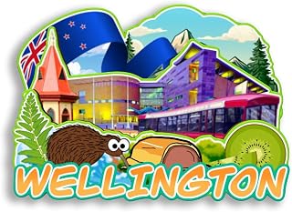 Refrigerator Magnet for Wellington New Zealand City Travel Souvenir 3D Handmade Wooden Home Decoration Landmark Decorative Fridge Sticker Tourist Collection Gift 2731