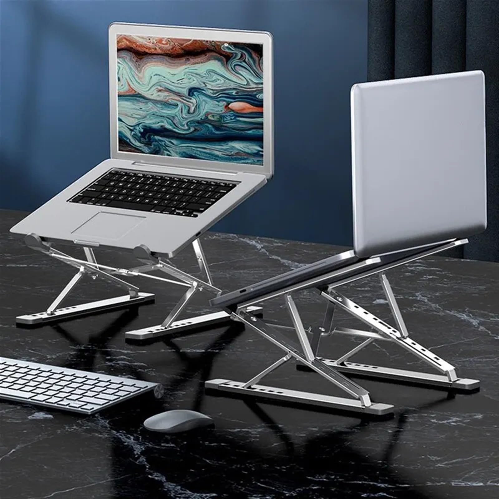 Supporto per Laptop Supporto per Computer, Supporto for Laptop Supporto for Laptop Pieghevole Regolabile in Alluminio Computer Pc