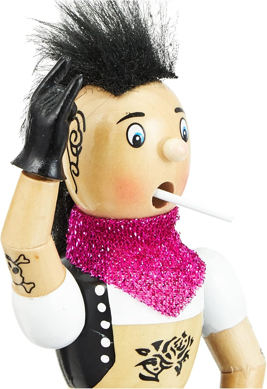 Dekohelden24 521101 Incense Smoker Woman Punk Lady Approx. 19 cm