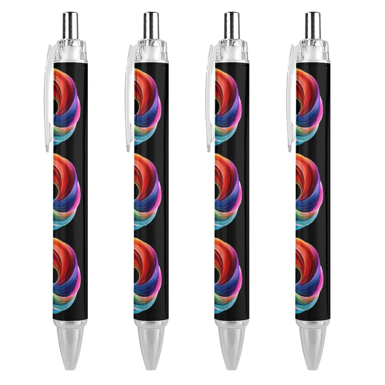 Bolígrafo retráctil multicolor para apuntes creativos en la oficina, pack de 4 8