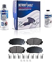Vista 49 de Detroit Axle - Pastillas de freno para Dodge Dart 2013-2016 2014 2015 pastillas de freno de cerámica con reemplazo delantero y trasero de hardware